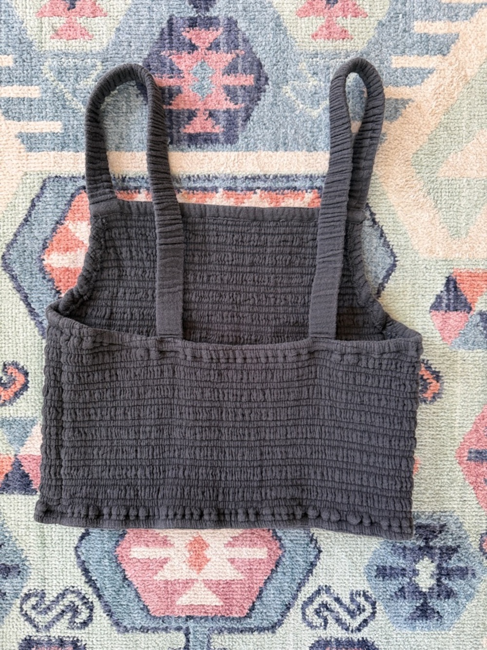 Marine Layer smocked crop top size M - Picture 2 of 4